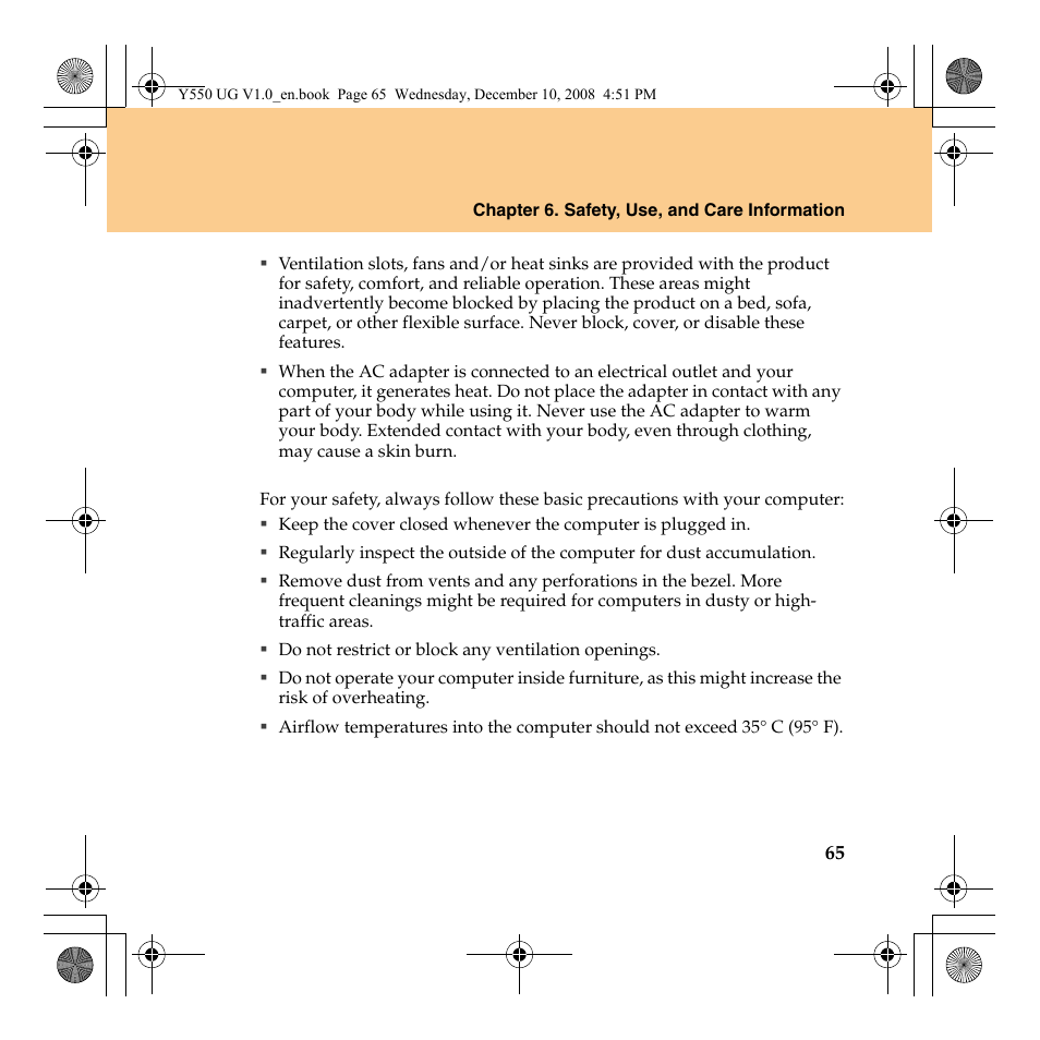 Lenovo IdeaPad Y550 User Manual | Page 73 / 138