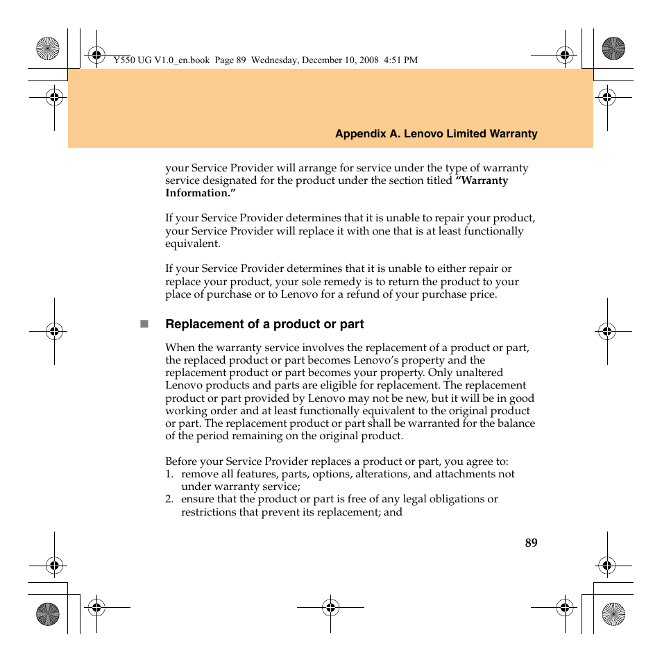 Lenovo IdeaPad Y550 User Manual | Page 97 / 138