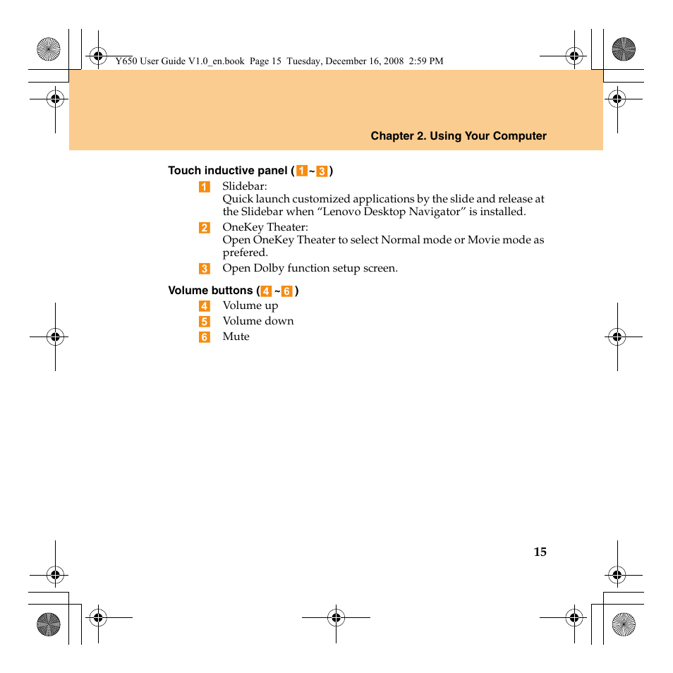 Lenovo IdeaPad Y650 User Manual | Page 23 / 138