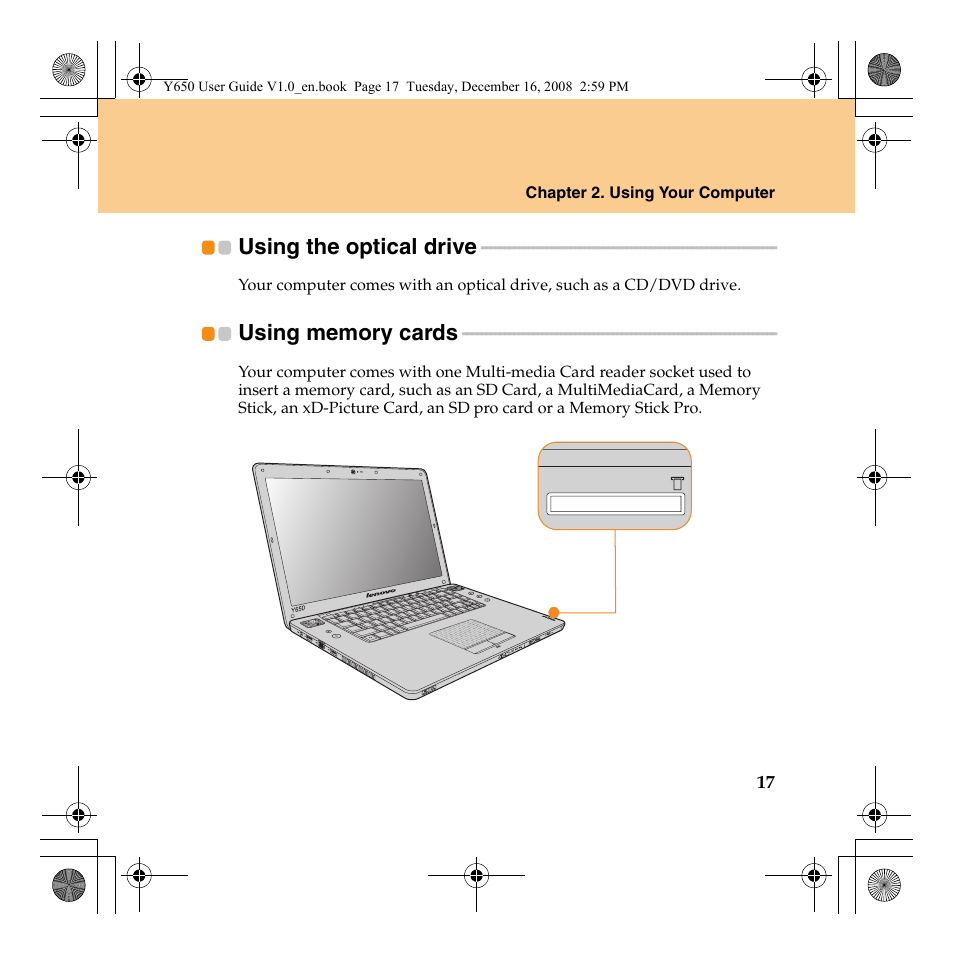 Lenovo IdeaPad Y650 User Manual | Page 25 / 138