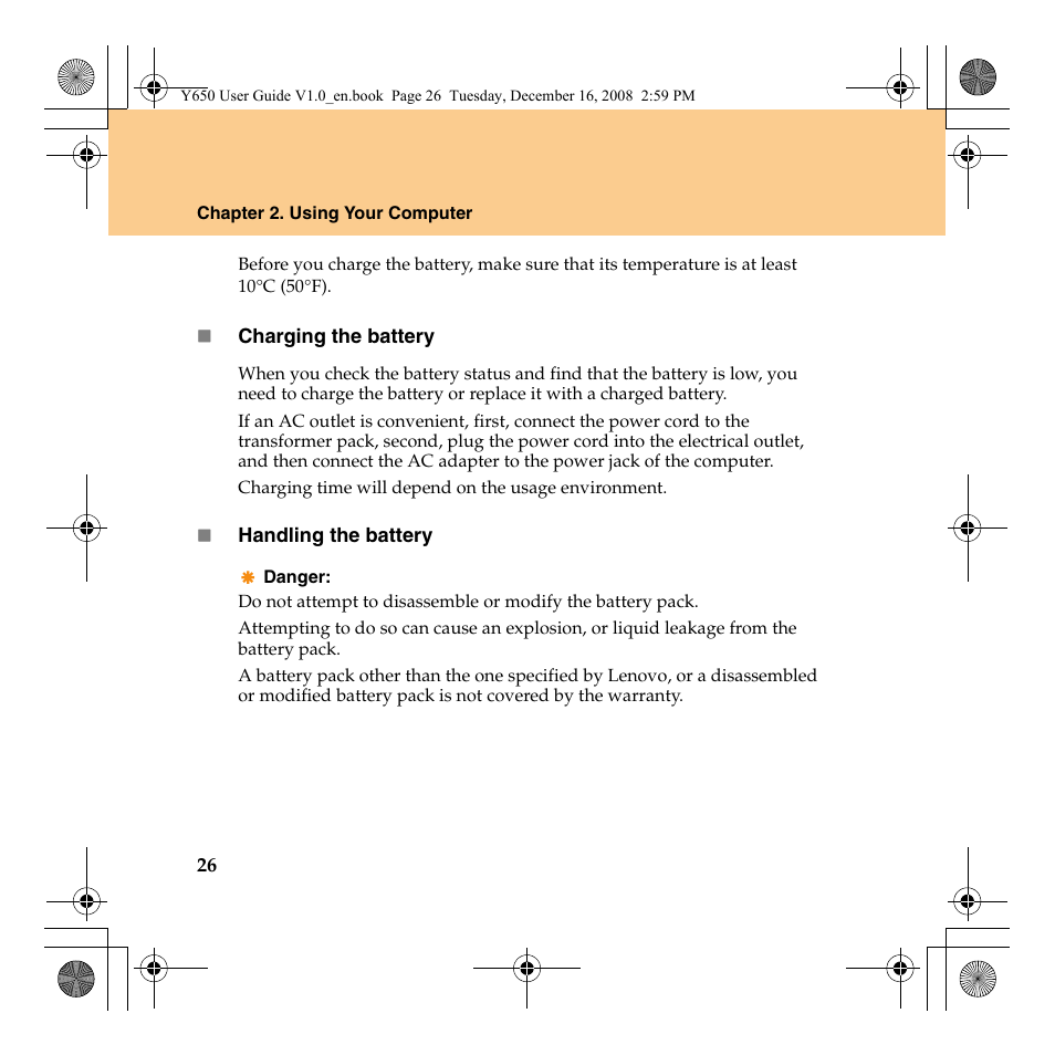 Lenovo IdeaPad Y650 User Manual | Page 34 / 138