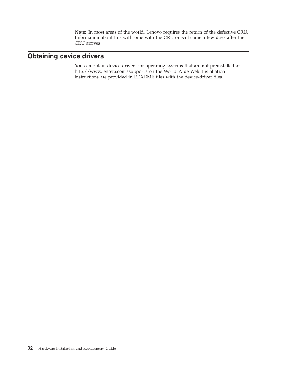 Obtaining device drivers, Obtaining, Device | Drivers | Lenovo ThinkCentre A61 User Manual | Page 40 / 48