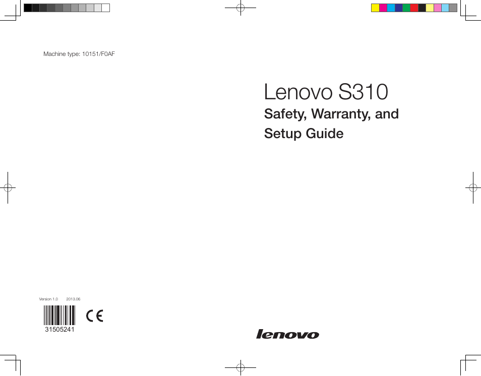 Lenovo S310 All-in-One User Manual | 24 pages