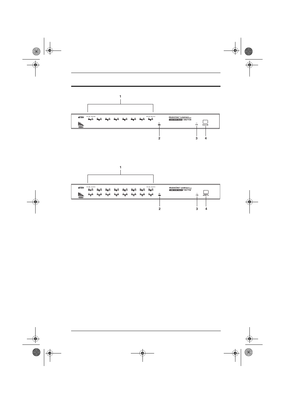 Cs-1708 / cs-1716 front view, Front view | ATEN CS-1708 User Manual | Page 13 / 62