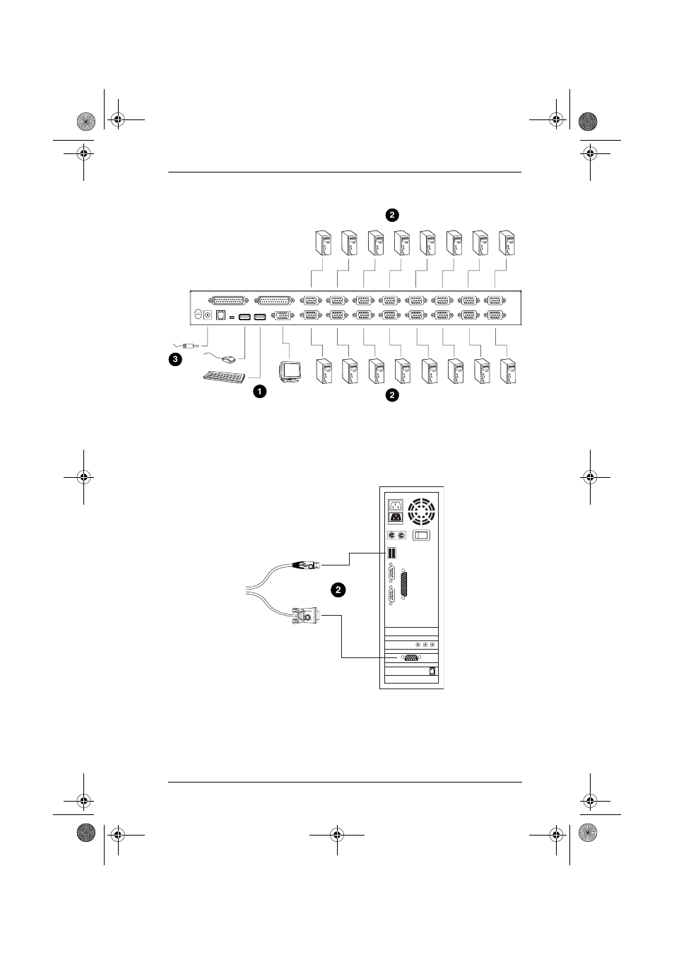 Single stage installation diagram, Usb cable connection | ATEN CS-1708 User Manual | Page 19 / 62