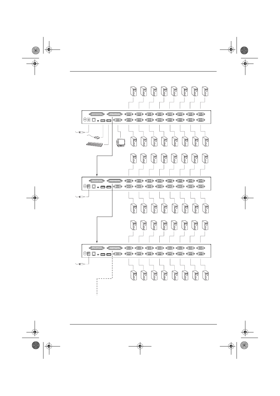 Daisy chain installation diagram | ATEN CS-1708 User Manual | Page 21 / 62