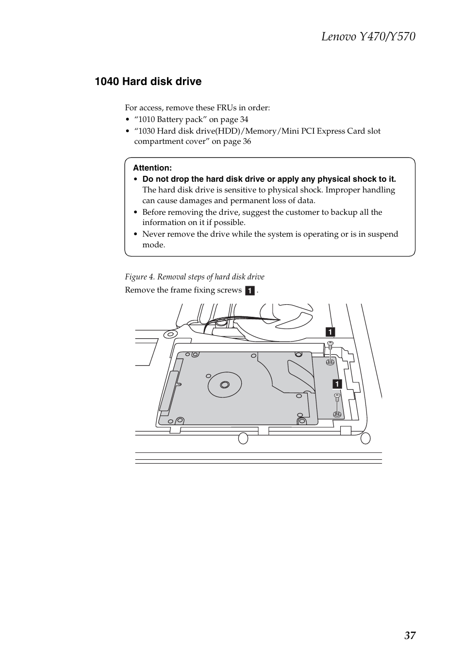 1040 hard disk drive | Lenovo IDEAPAD Y570 User Manual | Page 41 / 103