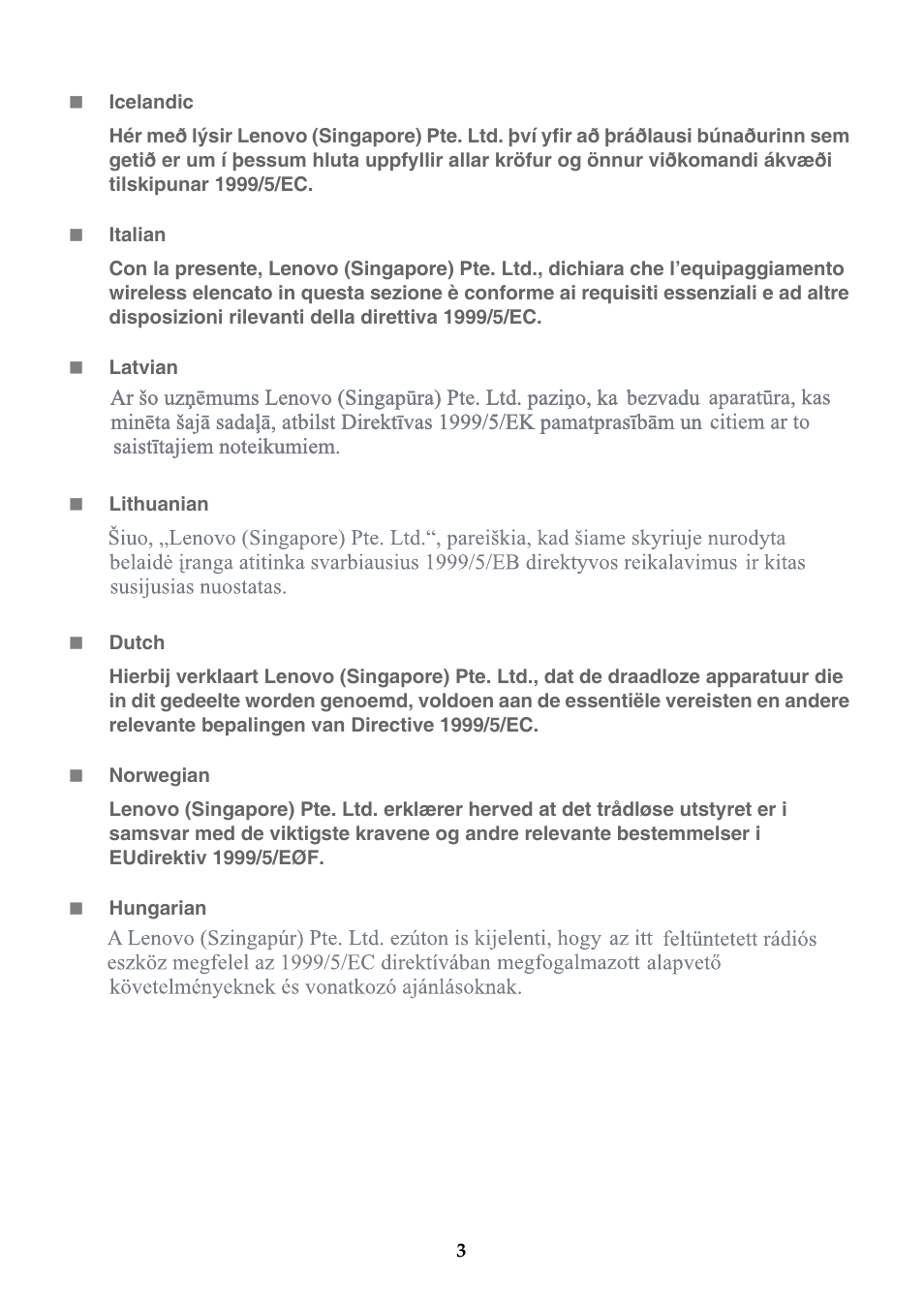 Lenovo Flex 10 Notebook Lenovo User Manual | Page 3 / 9