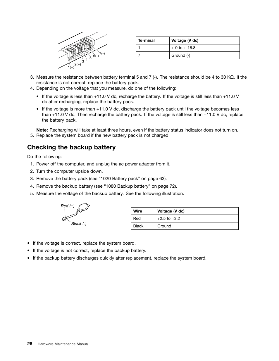 Checking the backup battery | Lenovo ThinkPad X230 Tablet User Manual | Page 32 / 118