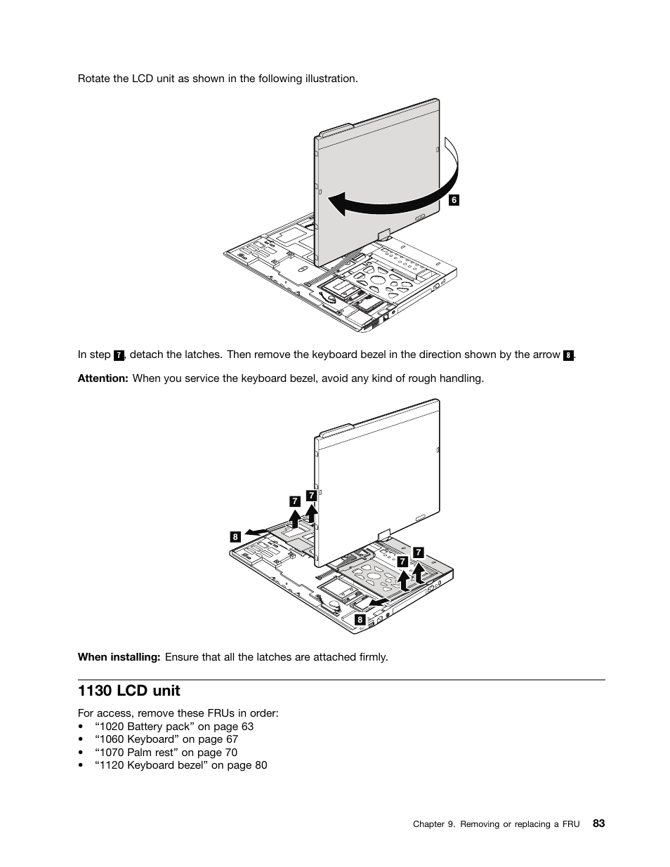 1130 lcd unit | Lenovo ThinkPad X230 Tablet User Manual | Page 89 / 118