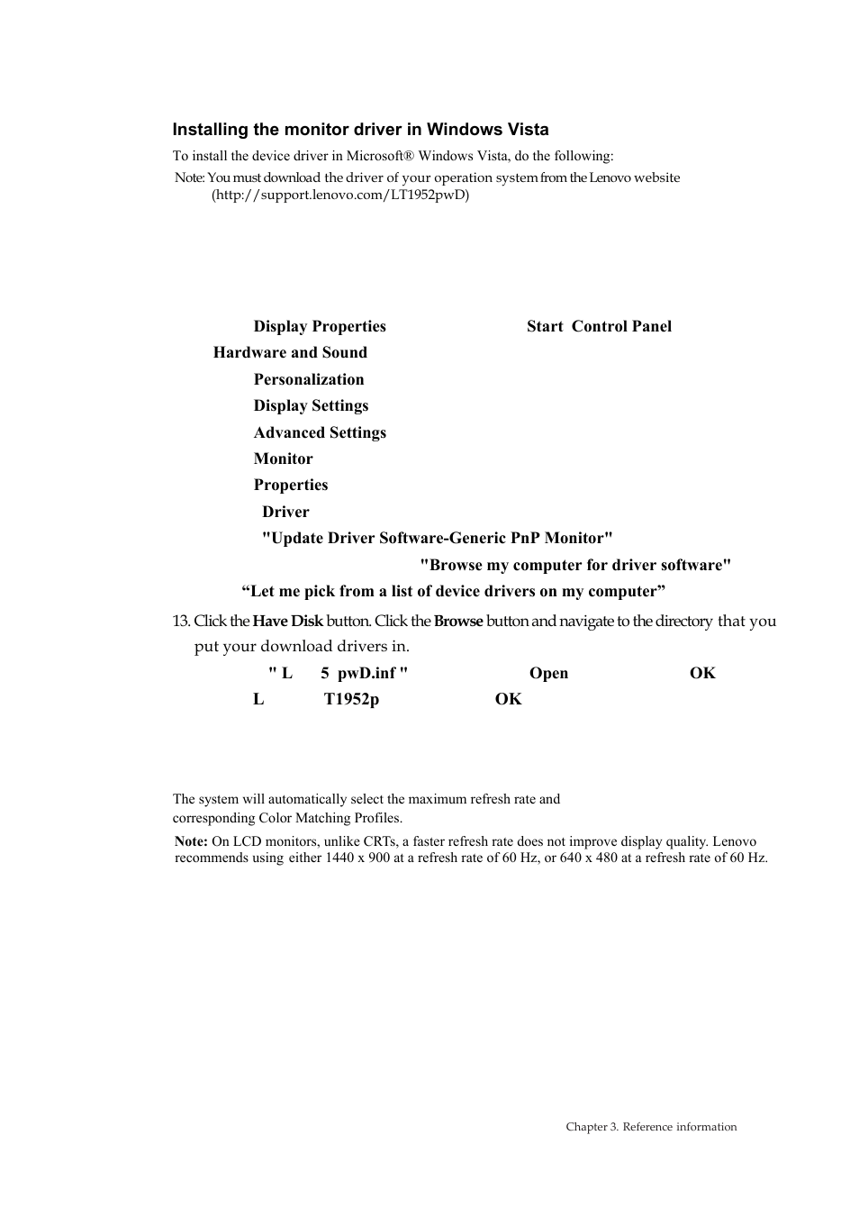 Lenovo ThinkVision LT1952p Wide 19in LCD Monitor User Manual | Page 27 / 38
