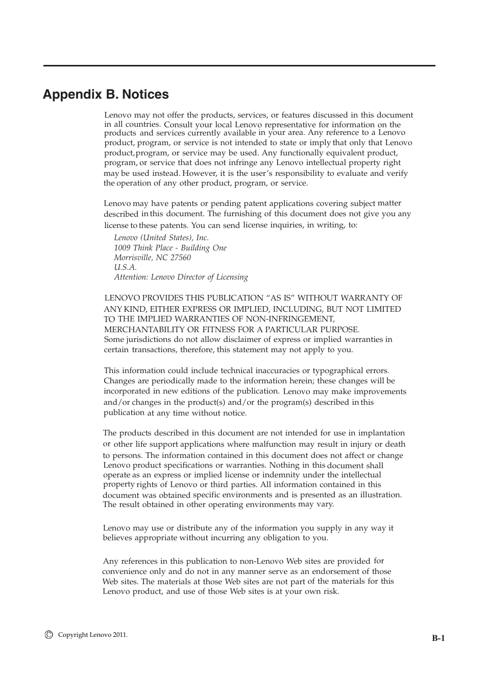 Appendix b. notices | Lenovo ThinkVision LT1952p Wide 19in LCD Monitor User Manual | Page 35 / 38