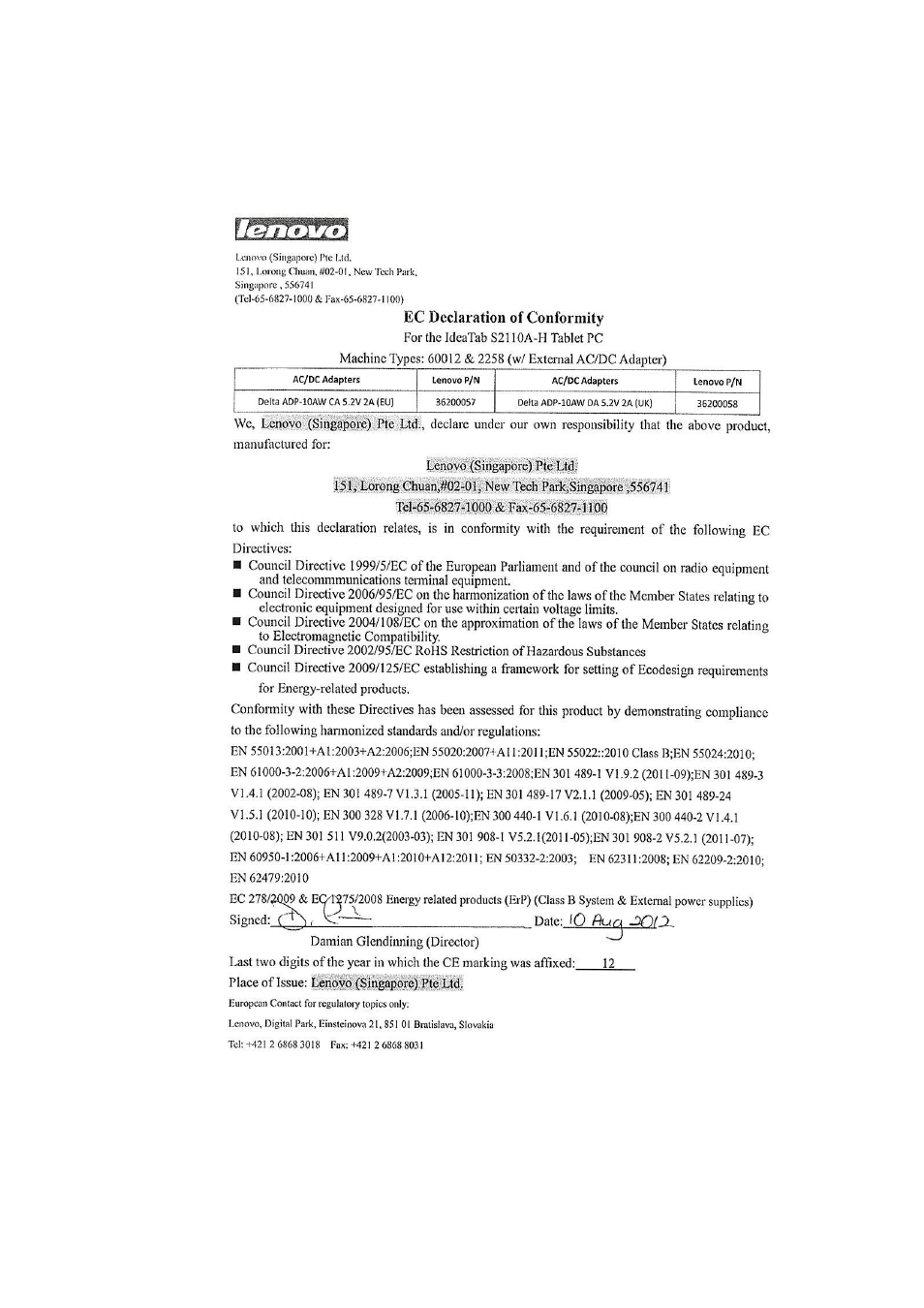 Lenovo S2110 Tablet User Manual | Page 6 / 8