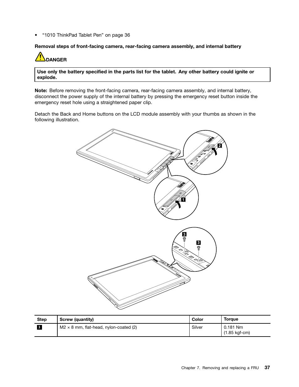 Lenovo ThinkPad Tablet User Manual | Page 43 / 72