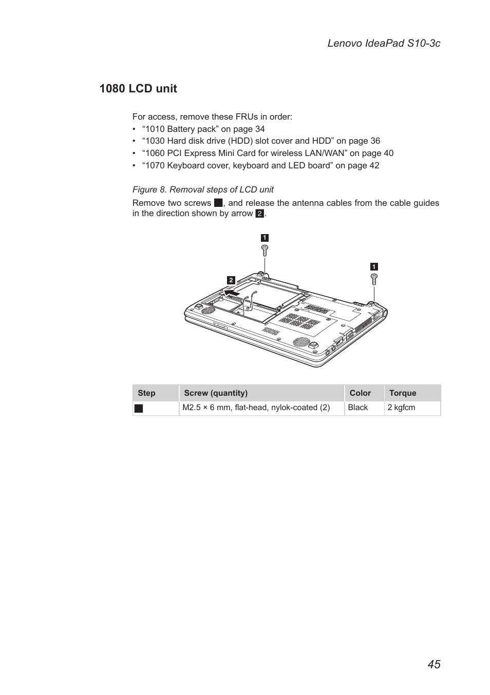 1080 lcd unit | Lenovo IdeaPad S10-3c User Manual | Page 49 / 88