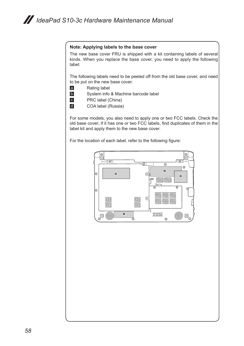 Ideapad s10-3c hardware maintenance manual | Lenovo IdeaPad S10-3c User Manual | Page 62 / 88