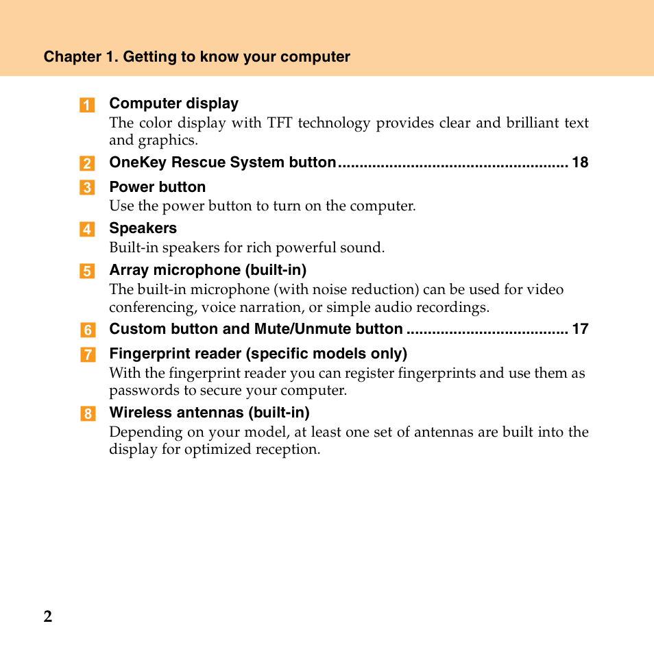 Lenovo E43 Notebook User Manual | Page 8 / 142