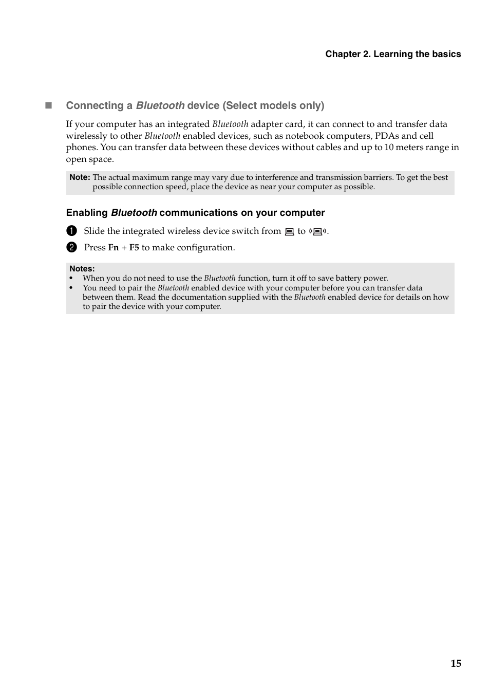 Lenovo B560 Notebook User Manual | Page 19 / 60