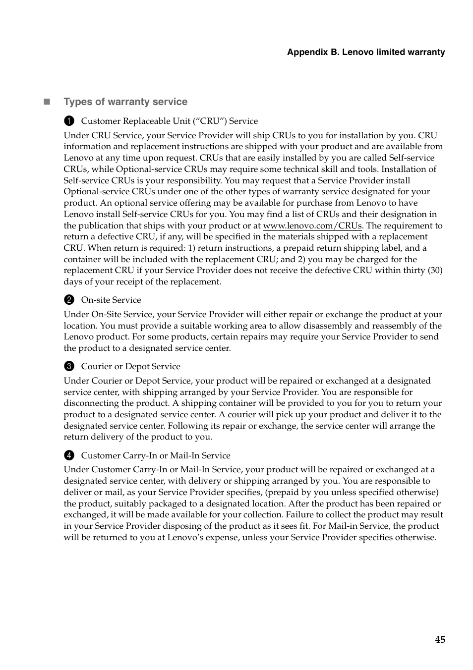 Lenovo B560 Notebook User Manual | Page 49 / 60