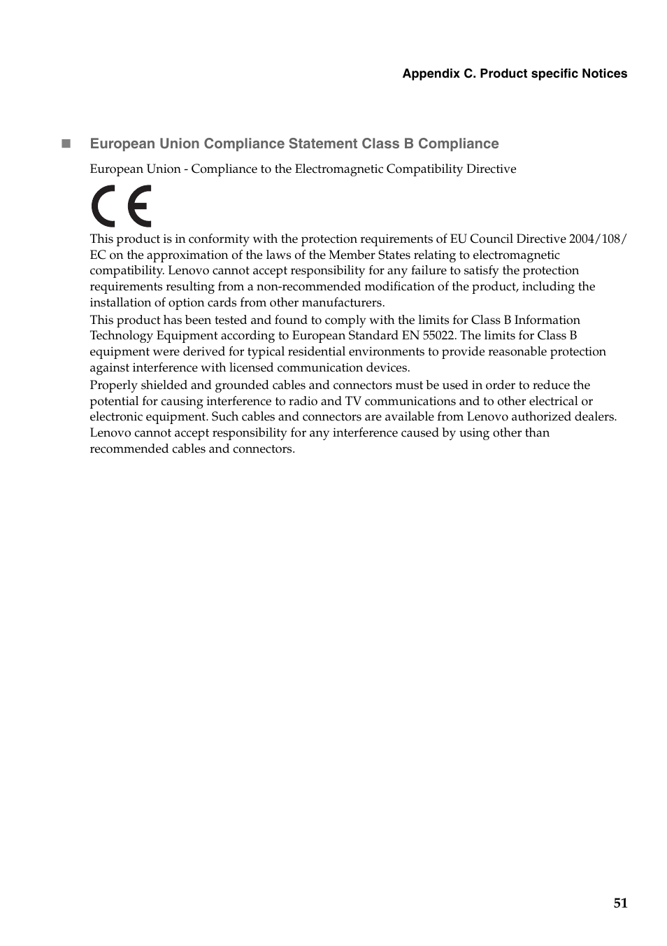 Lenovo B560 Notebook User Manual | Page 55 / 60