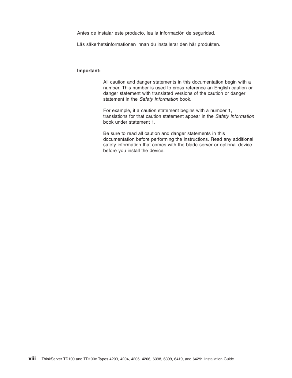 Lenovo ThinkServer TD100x User Manual | Page 10 / 124