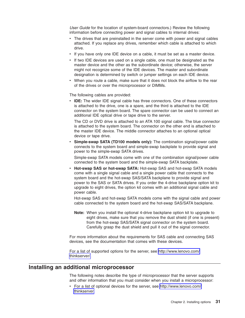 Installing an additional microprocessor, Installing, Additional | Microprocessor | Lenovo ThinkServer TD100x User Manual | Page 47 / 124