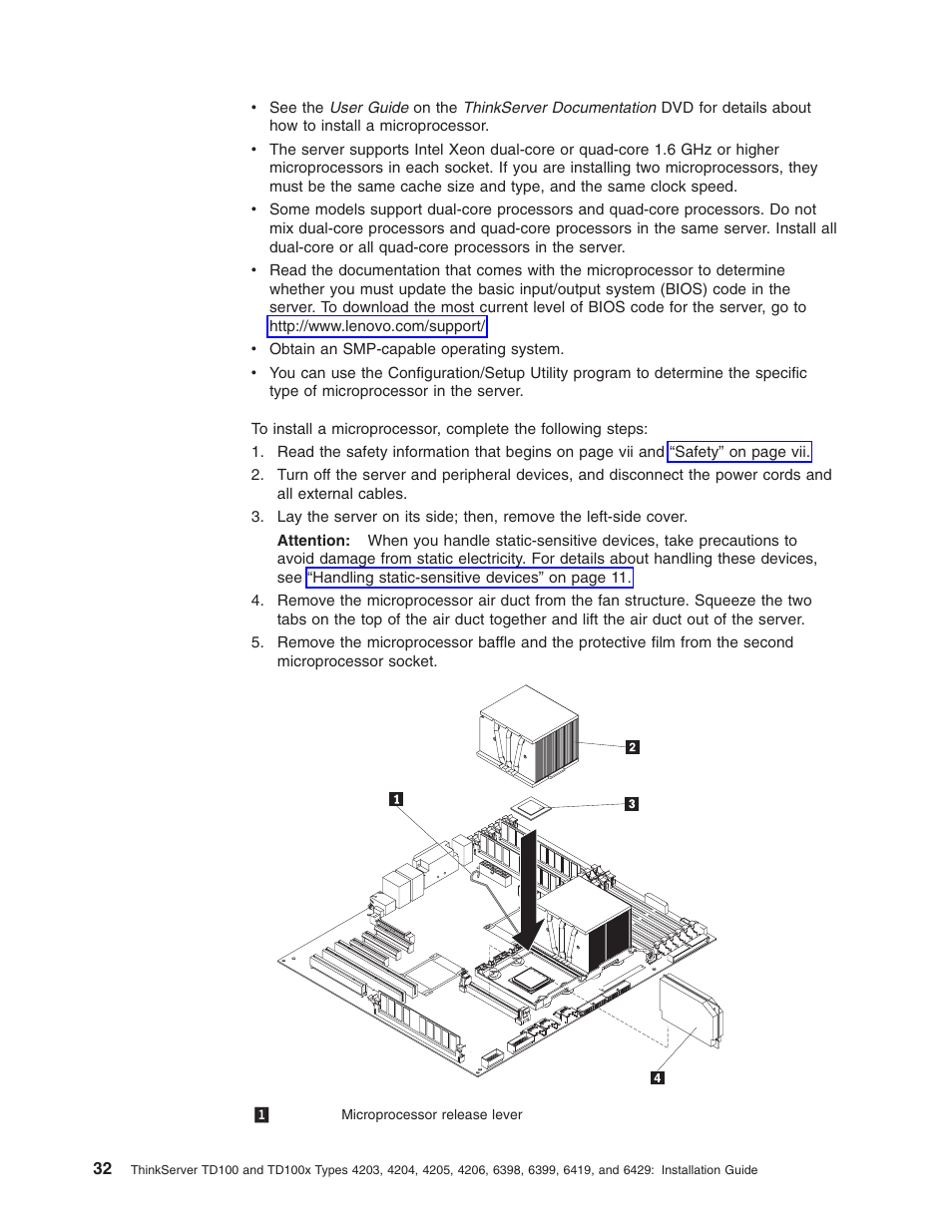 Lenovo ThinkServer TD100x User Manual | Page 48 / 124