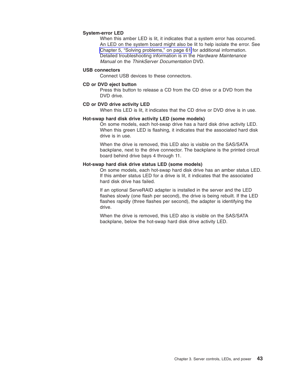 Lenovo ThinkServer TD100x User Manual | Page 59 / 124