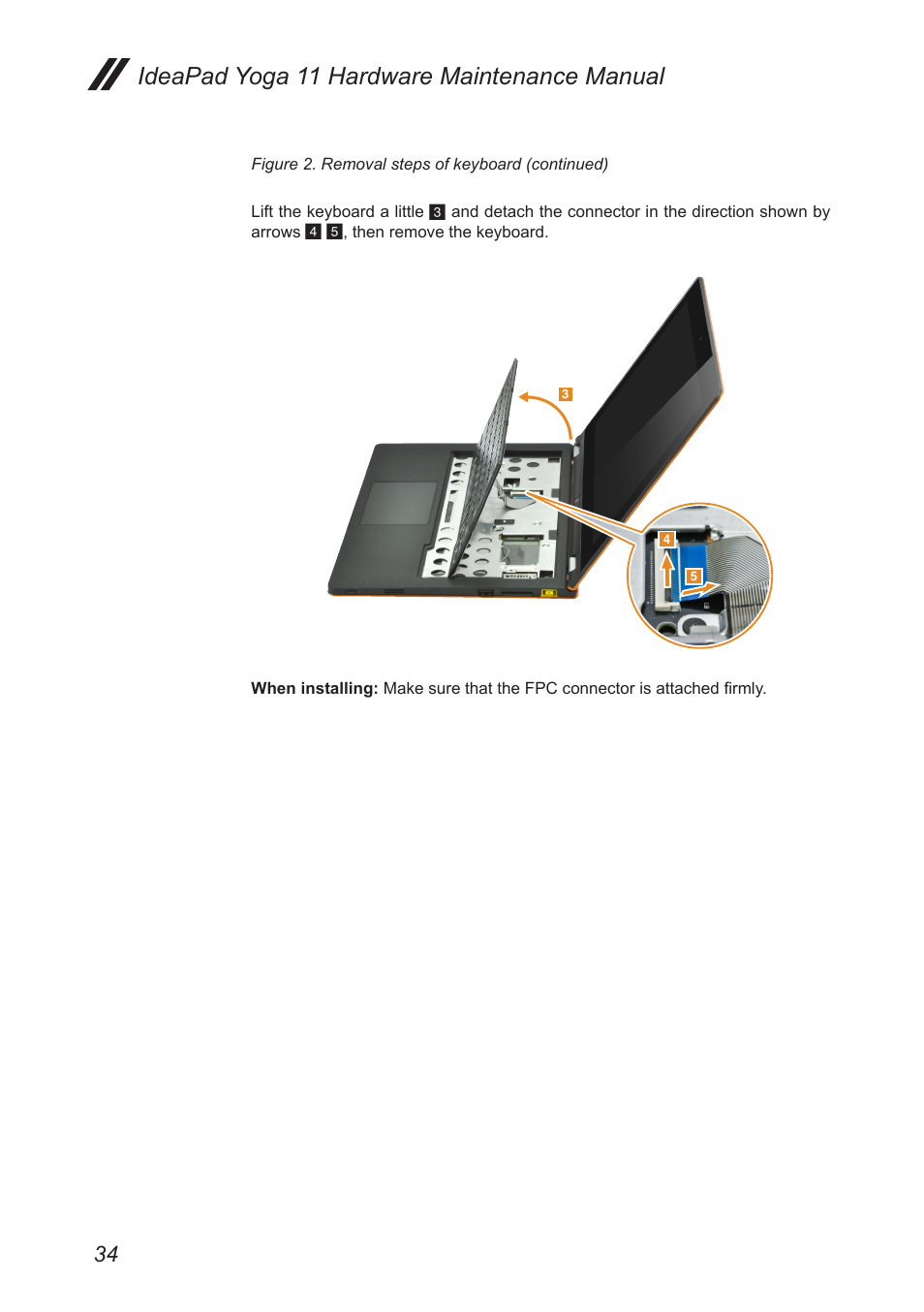 Ideapad yoga 11 hardware maintenance manual | Lenovo Yoga 11 Notebook IdeaPad User Manual | Page 38 / 68