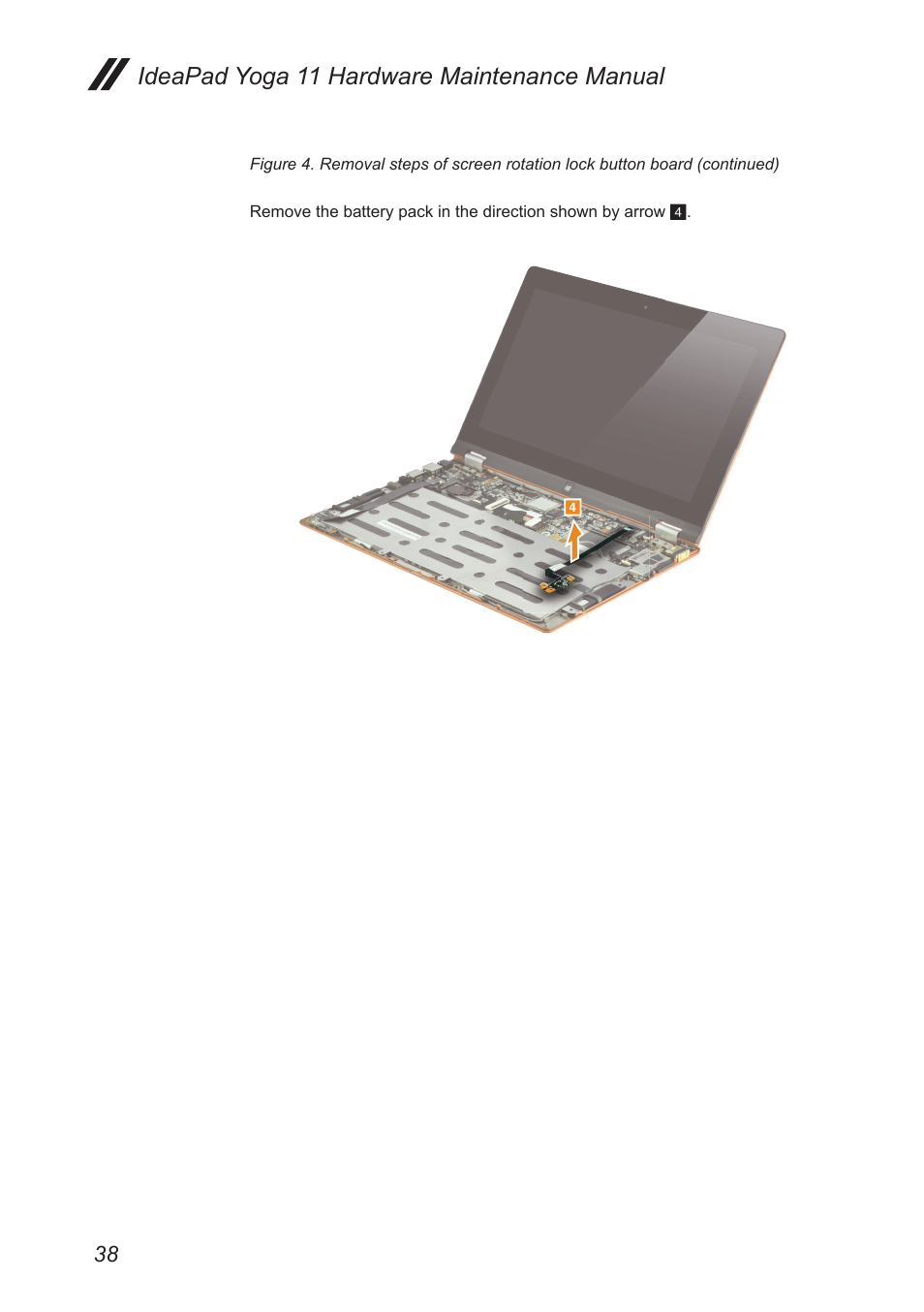 Ideapad yoga 11 hardware maintenance manual | Lenovo Yoga 11 Notebook IdeaPad User Manual | Page 42 / 68