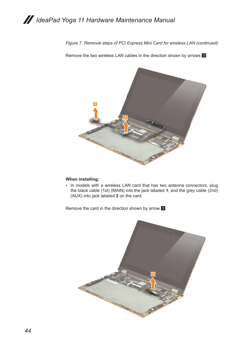 Ideapad yoga 11 hardware maintenance manual | Lenovo Yoga 11 Notebook IdeaPad User Manual | Page 48 / 68