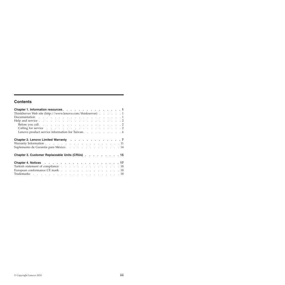 Lenovo ThinkServer TS200v User Manual | Page 5 / 26