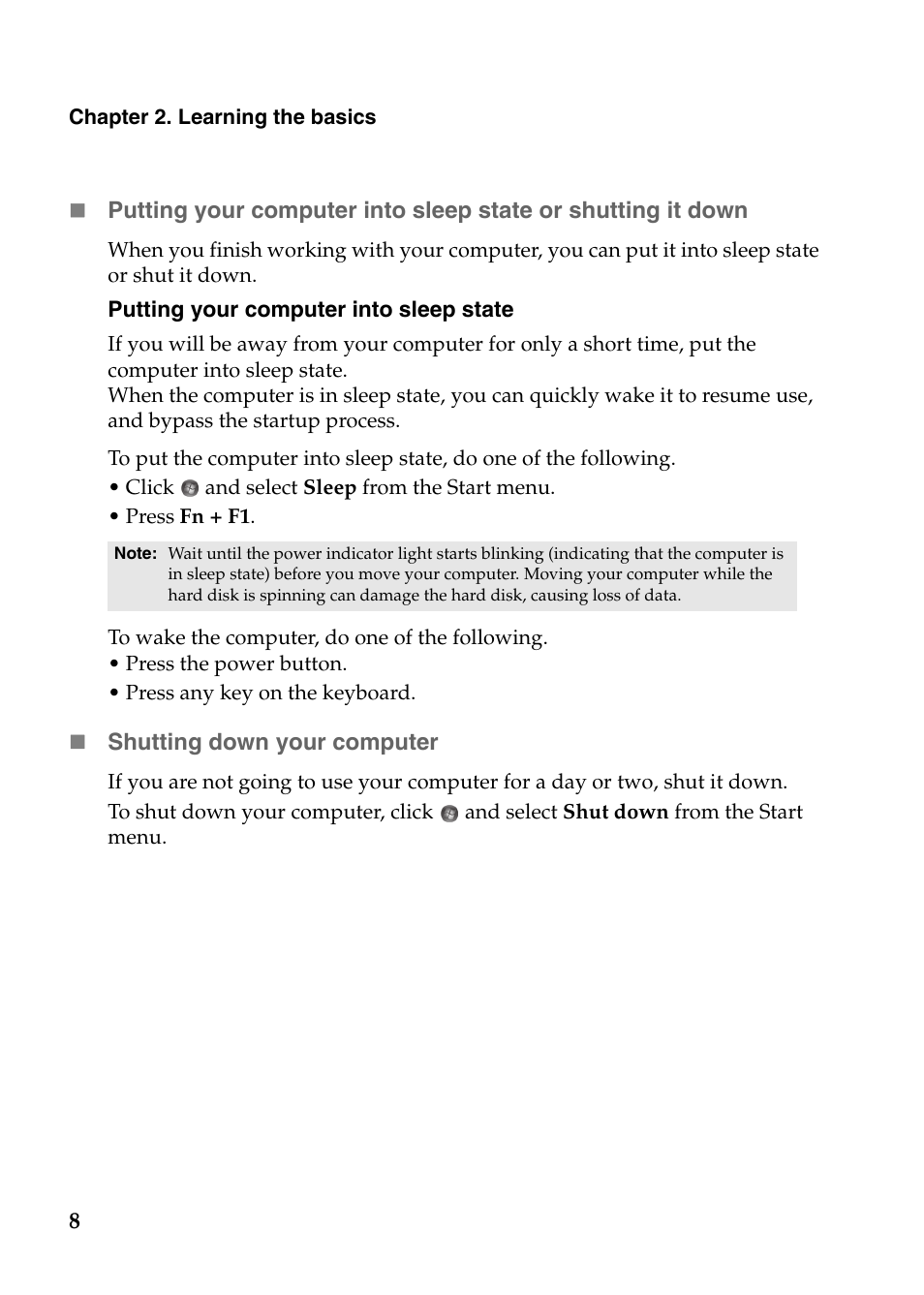 Lenovo IdeaPad S110 User Manual | Page 12 / 41