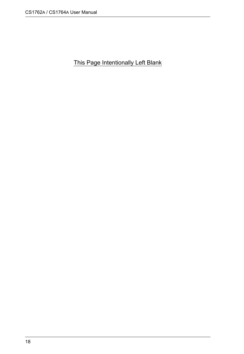 This page intentionally left blank | ATEN CS-1762 User Manual | Page 26 / 52