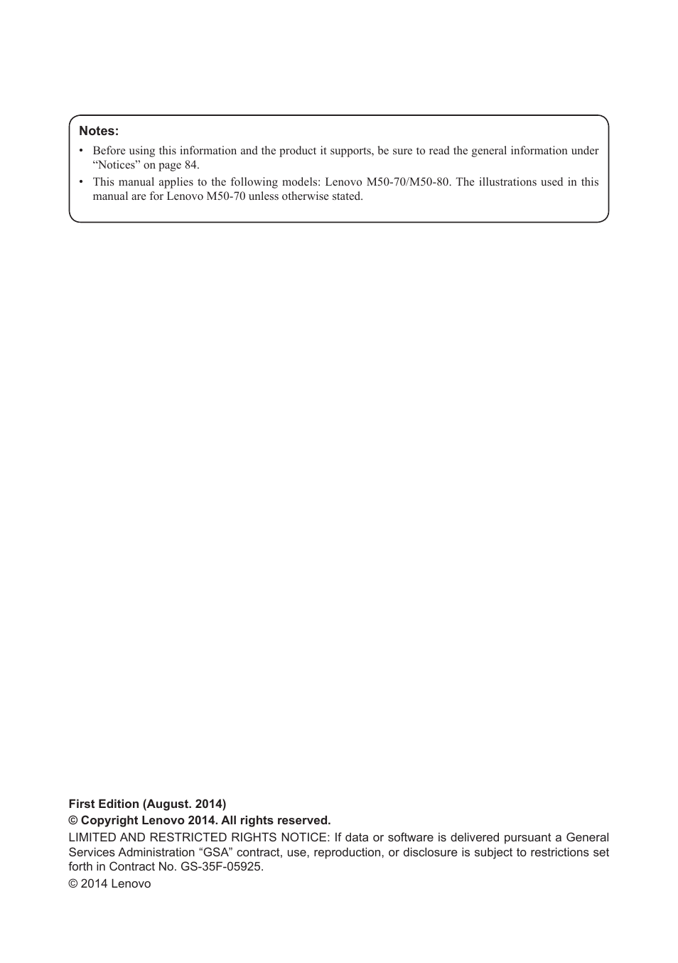Lenovo M50-70 Notebook User Manual | Page 2 / 89