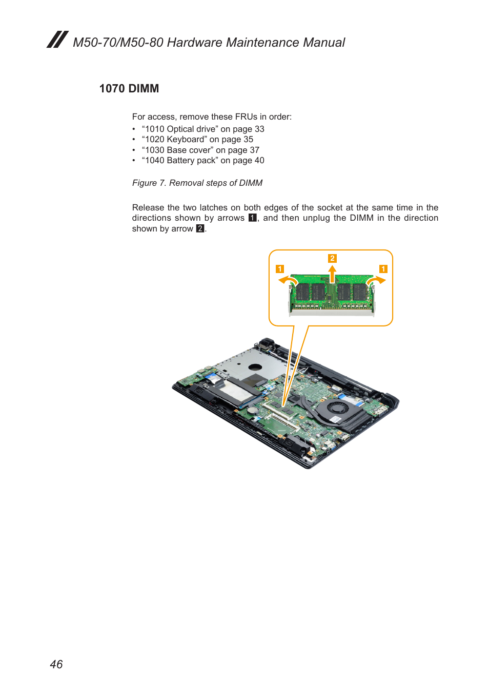 1070 dimm | Lenovo M50-70 Notebook User Manual | Page 50 / 89