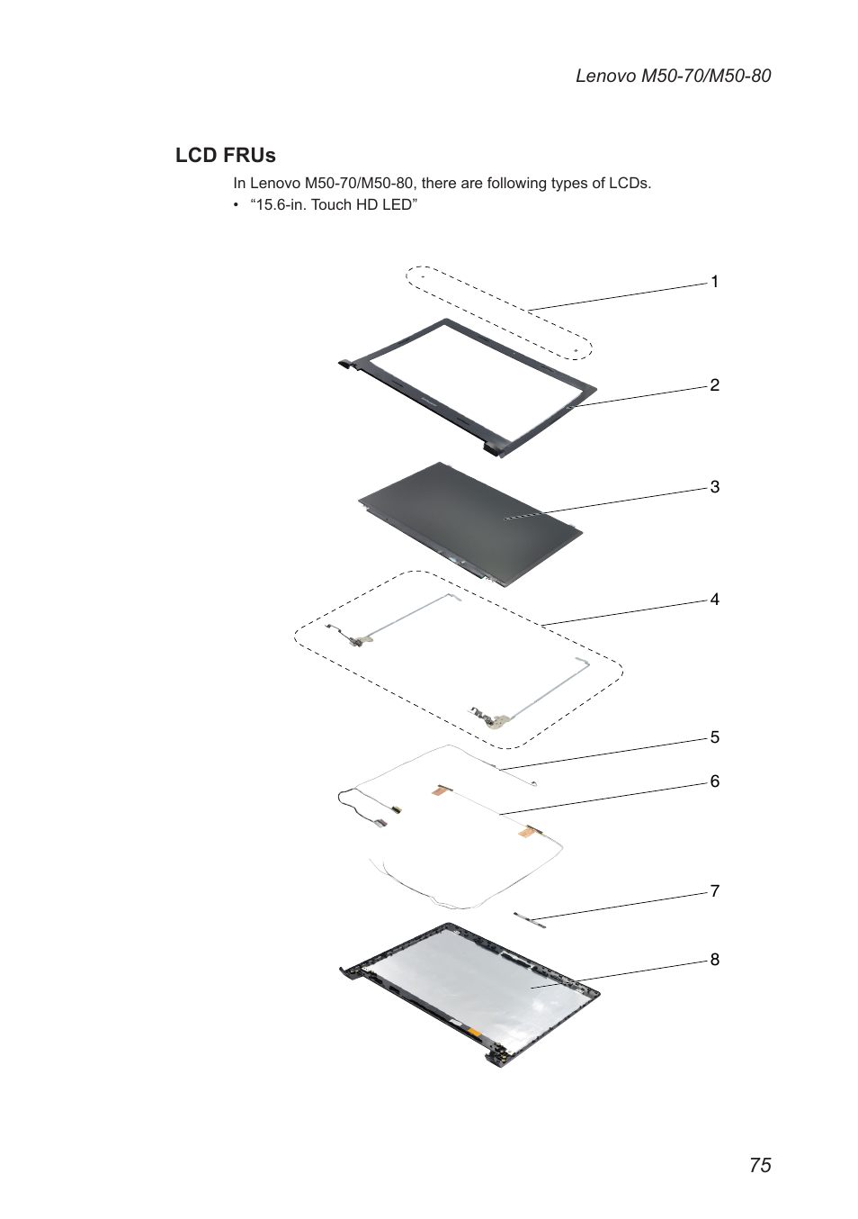 Lcd frus | Lenovo M50-70 Notebook User Manual | Page 79 / 89