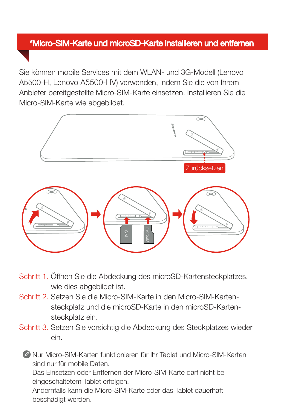 Lenovo a5500-hv | Lenovo A8-50 Tablet User Manual | Page 11 / 80