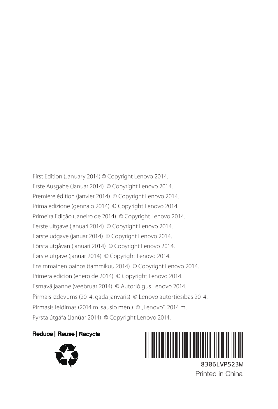 Lenovo A8-50 Tablet User Manual | Page 80 / 80