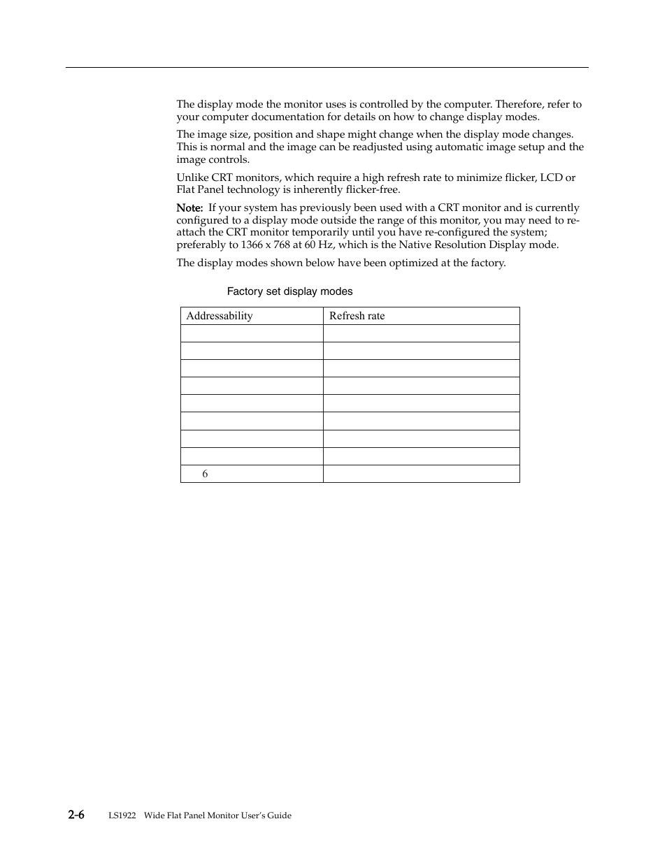 Selecting a supported display mode | Lenovo LS1922s 18.5-inch LED Backlit LCD monitor User Manual | Page 14 / 30