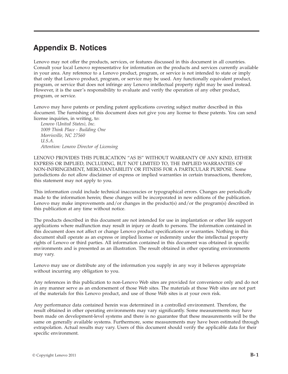 Appendix b. notices | Lenovo LS1922s 18.5-inch LED Backlit LCD monitor User Manual | Page 29 / 30