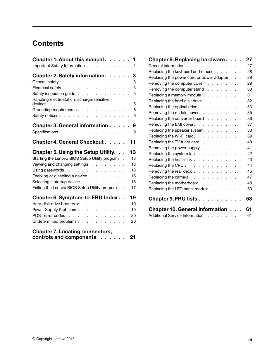 Lenovo IdeaCentre B350 All-in-One User Manual | Page 5 / 67