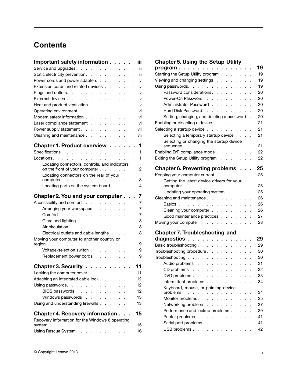 Lenovo M4350 Desktop User Manual | Page 3 / 70