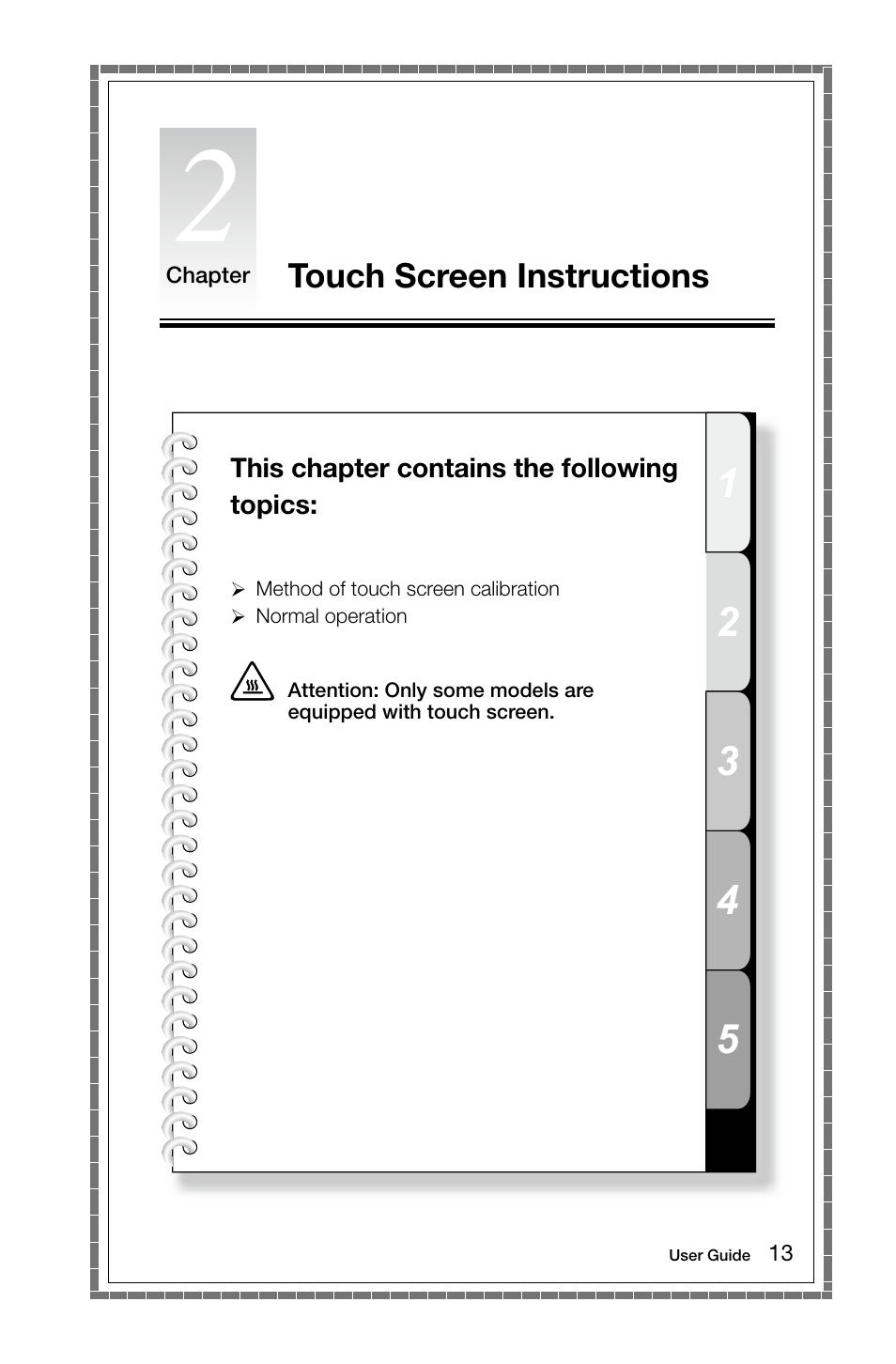 Touch screen instructions | Lenovo C205 All-In-One User Manual | Page 18 / 35