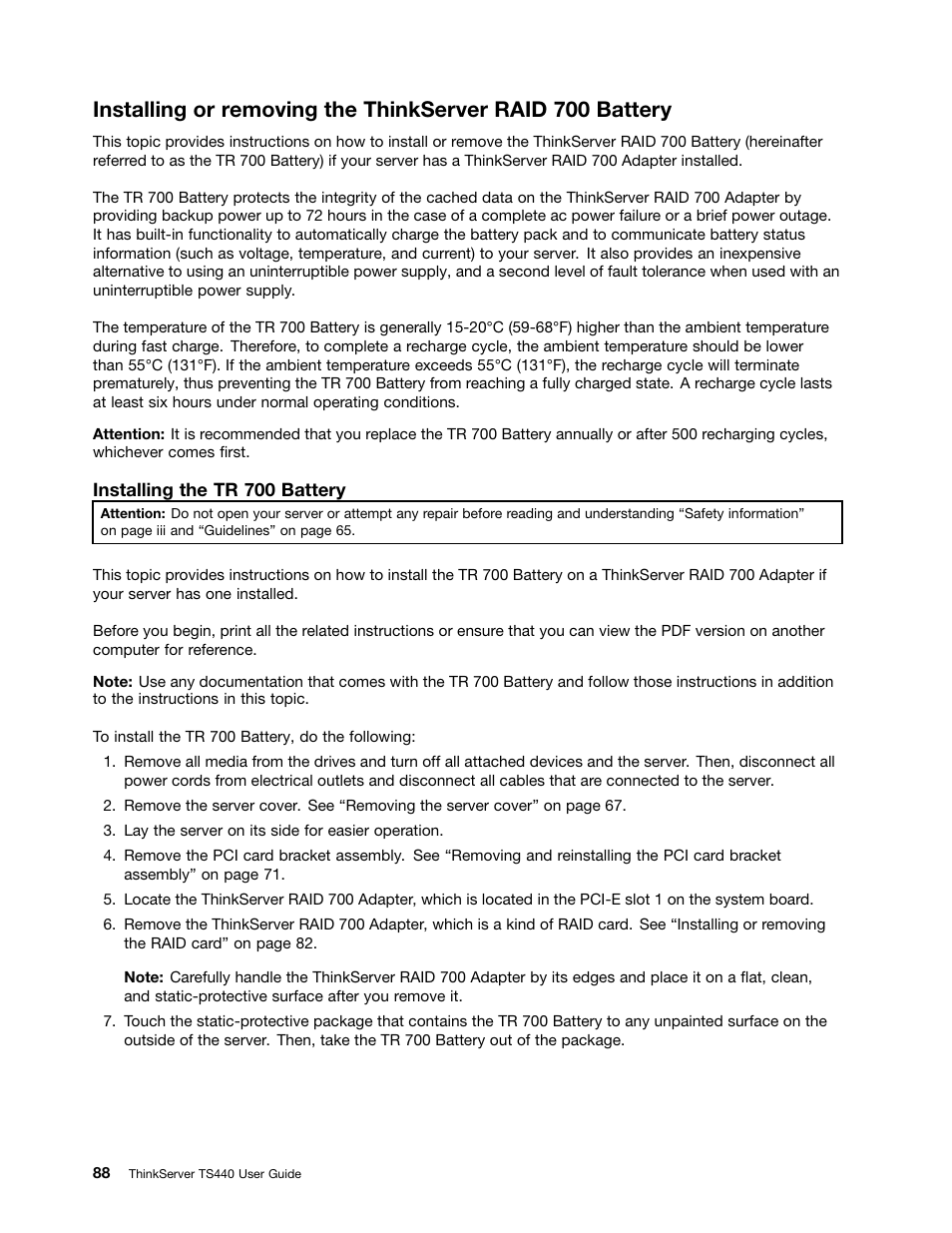 Lenovo ThinkServer TS440 User Manual | Page 100 / 196