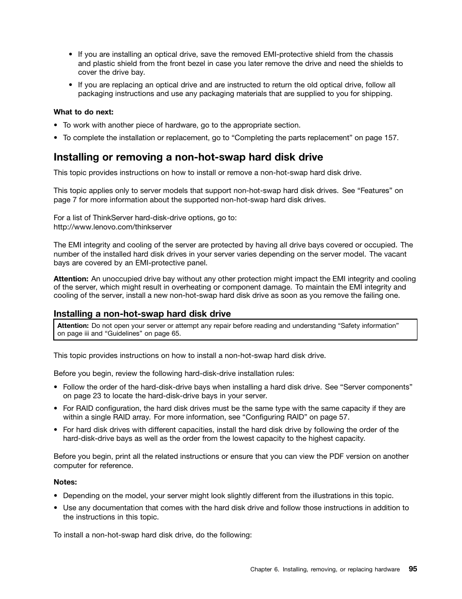Lenovo ThinkServer TS440 User Manual | Page 107 / 196