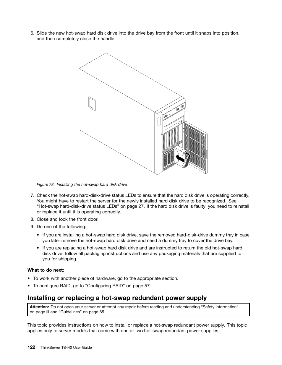 Lenovo ThinkServer TS440 User Manual | Page 134 / 196