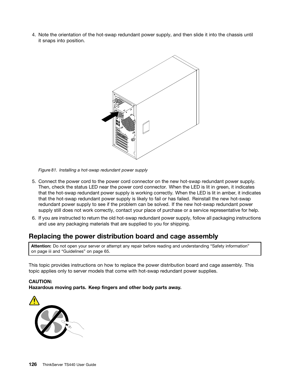 Lenovo ThinkServer TS440 User Manual | Page 138 / 196