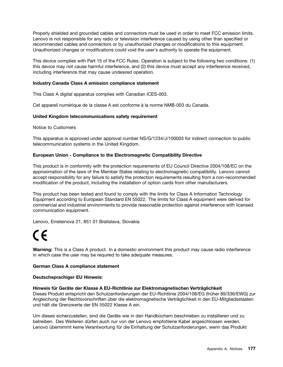 Lenovo ThinkServer TS440 User Manual | Page 189 / 196