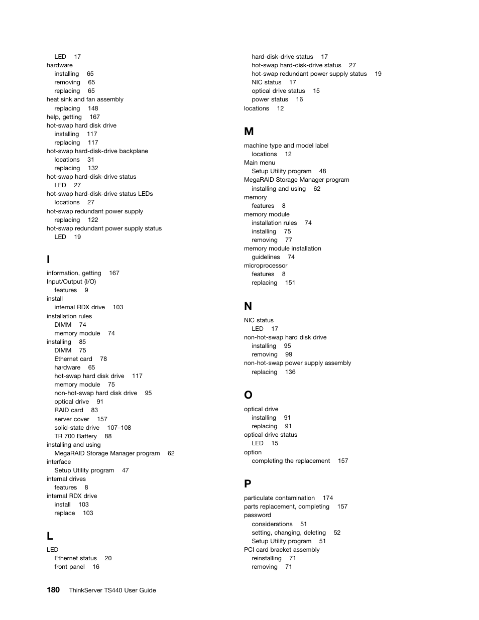 Lenovo ThinkServer TS440 User Manual | Page 192 / 196